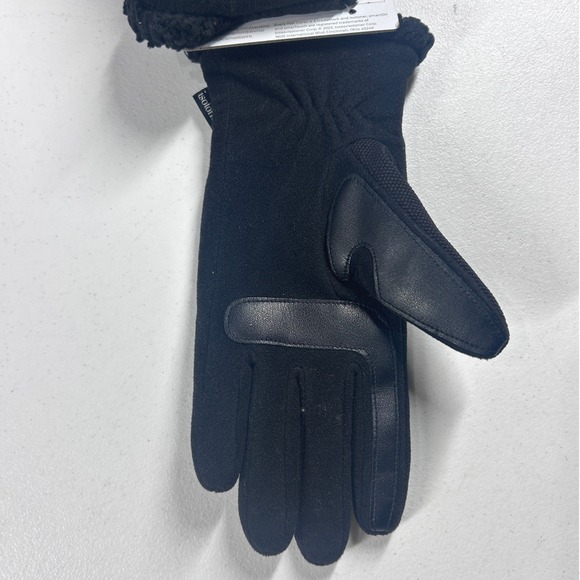 Isotoner Womens Black SmartDRI Gloves Large-XL  EcoComfort NEW - Picture 5 of 7